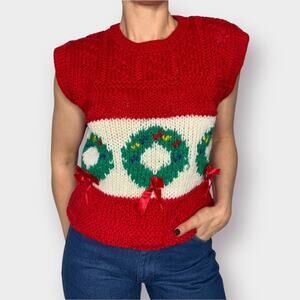 80s Ratio Holiday‎ Sweater Vest